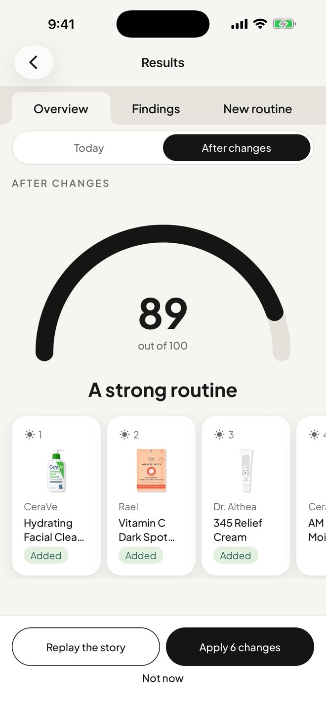 Results after changes: 89 out of 100